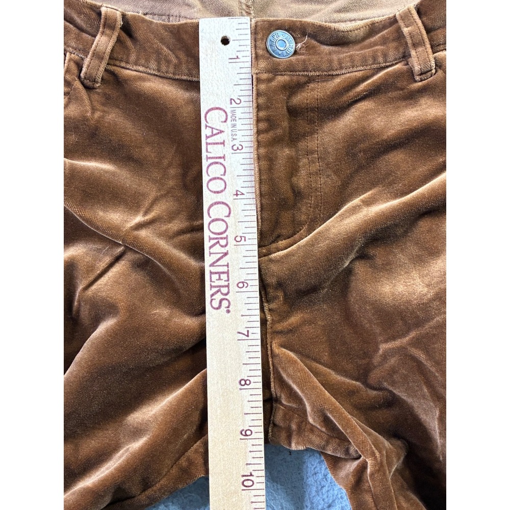 VTG Ralph Lauren Black Label Hong Kong Velour Velvet Boot Flare Pants Womens 10 - Picture 7 of 12